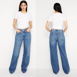 Good American Womens Good ’90s Relaxed Jeans Size 27 Blue